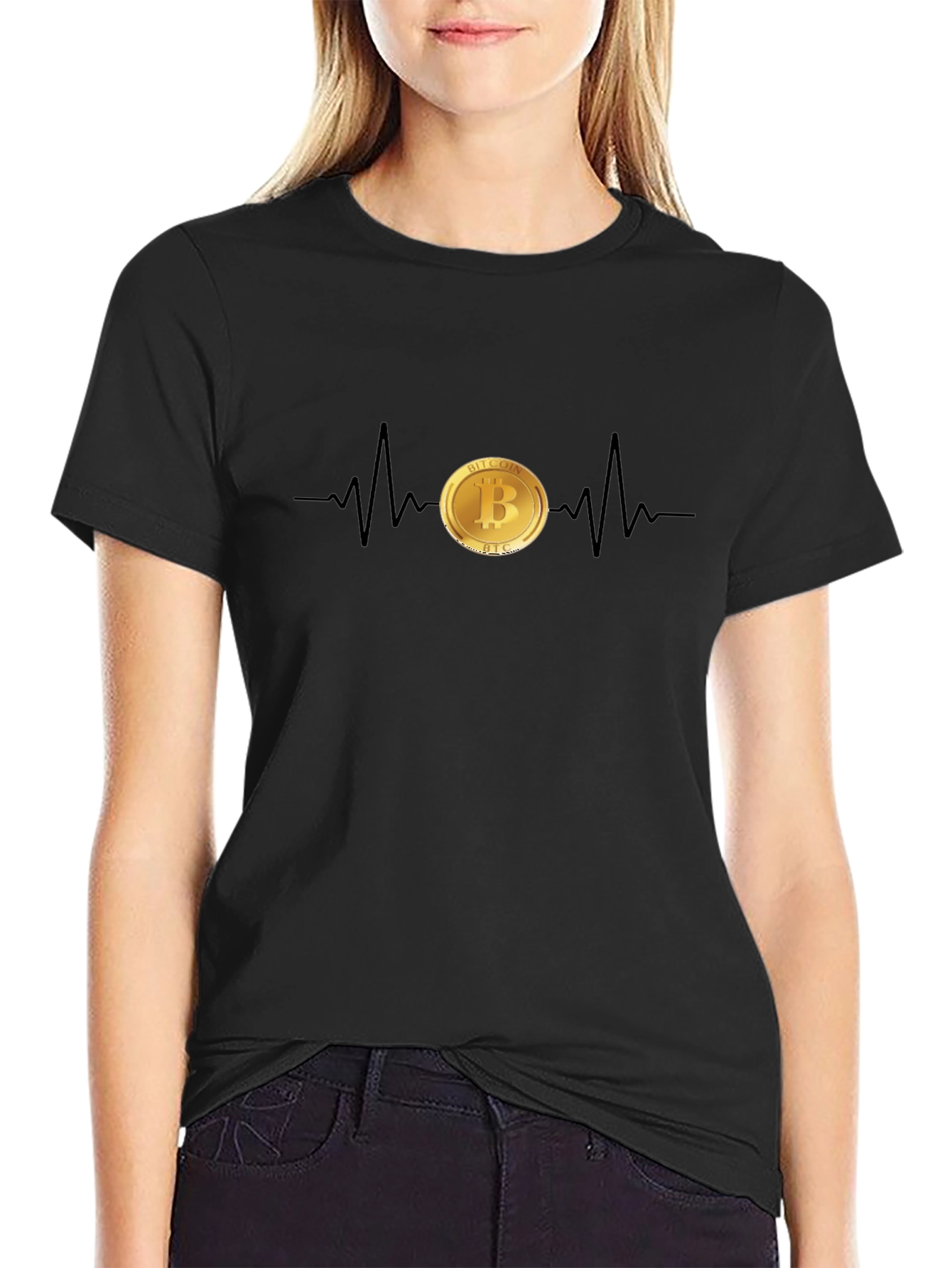 Bitcoin Heartbeat T-Shirt - Crypto Currency Tee