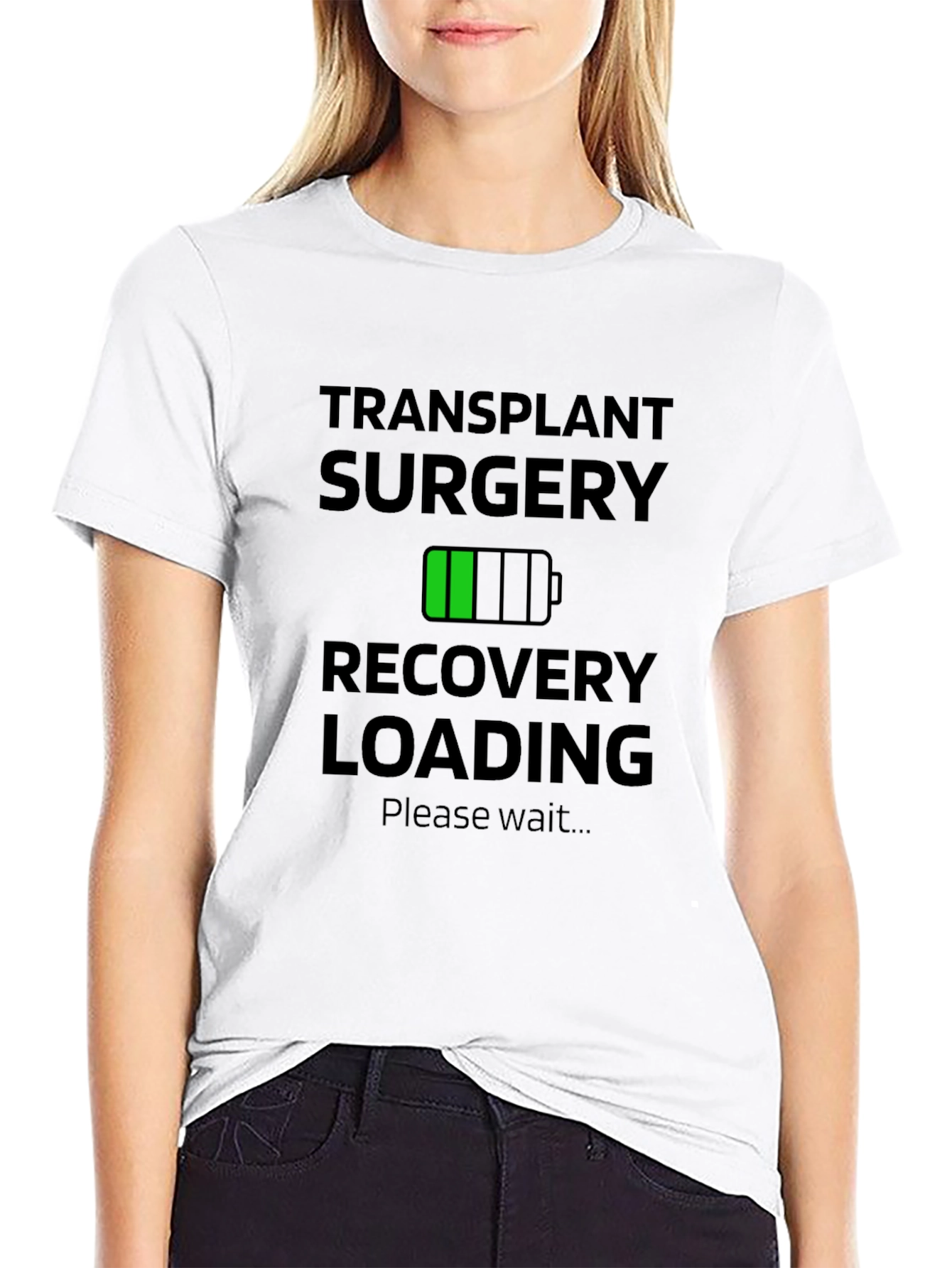 Transplant Surgery Recovery Loading Graphic T-Shirt