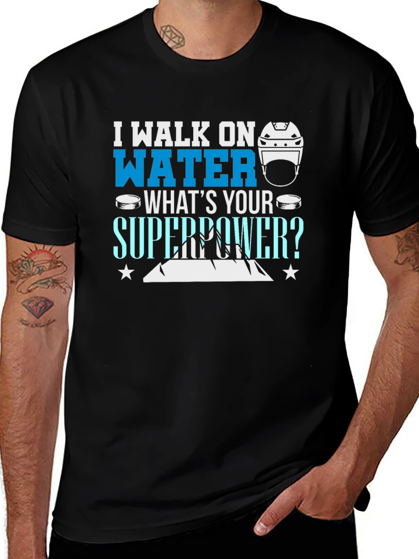 I Walk On Water T-Shirt - Hockey Superpower Tee
