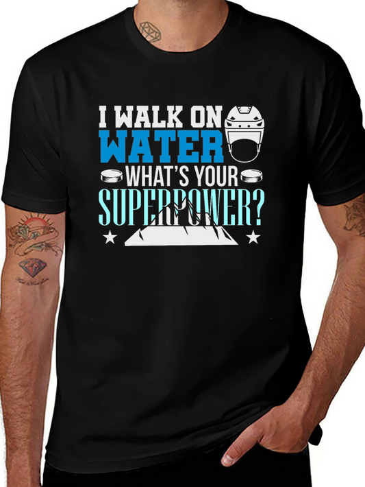I Walk On Water T-Shirt - Hockey Superpower Tee