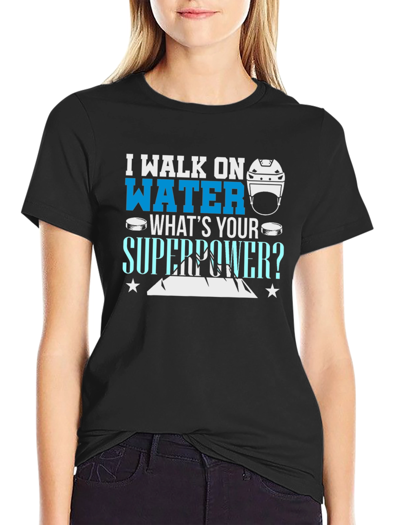 I Walk On Water T-Shirt - Hockey Superpower Tee