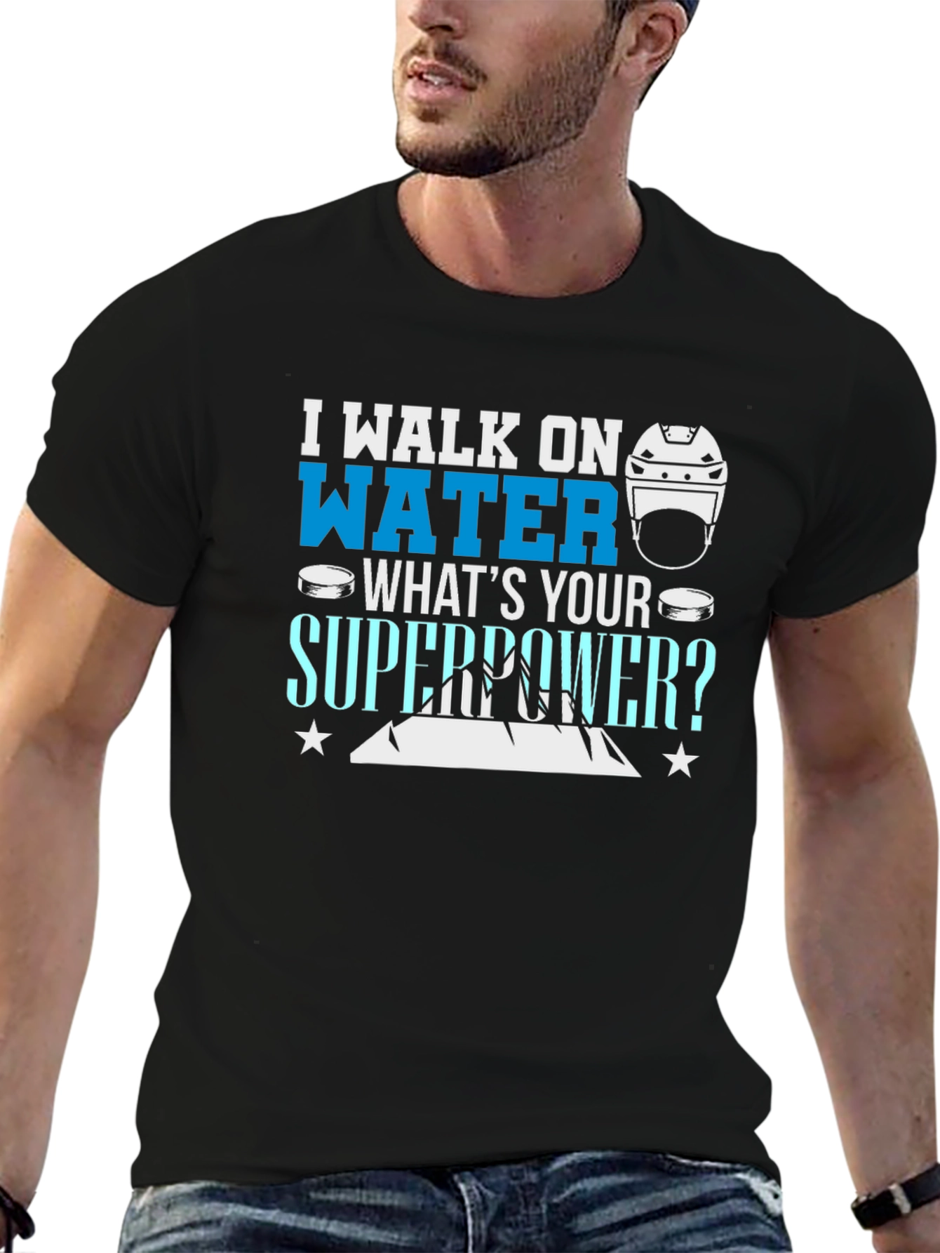 I Walk On Water T-Shirt - Hockey Superpower Tee