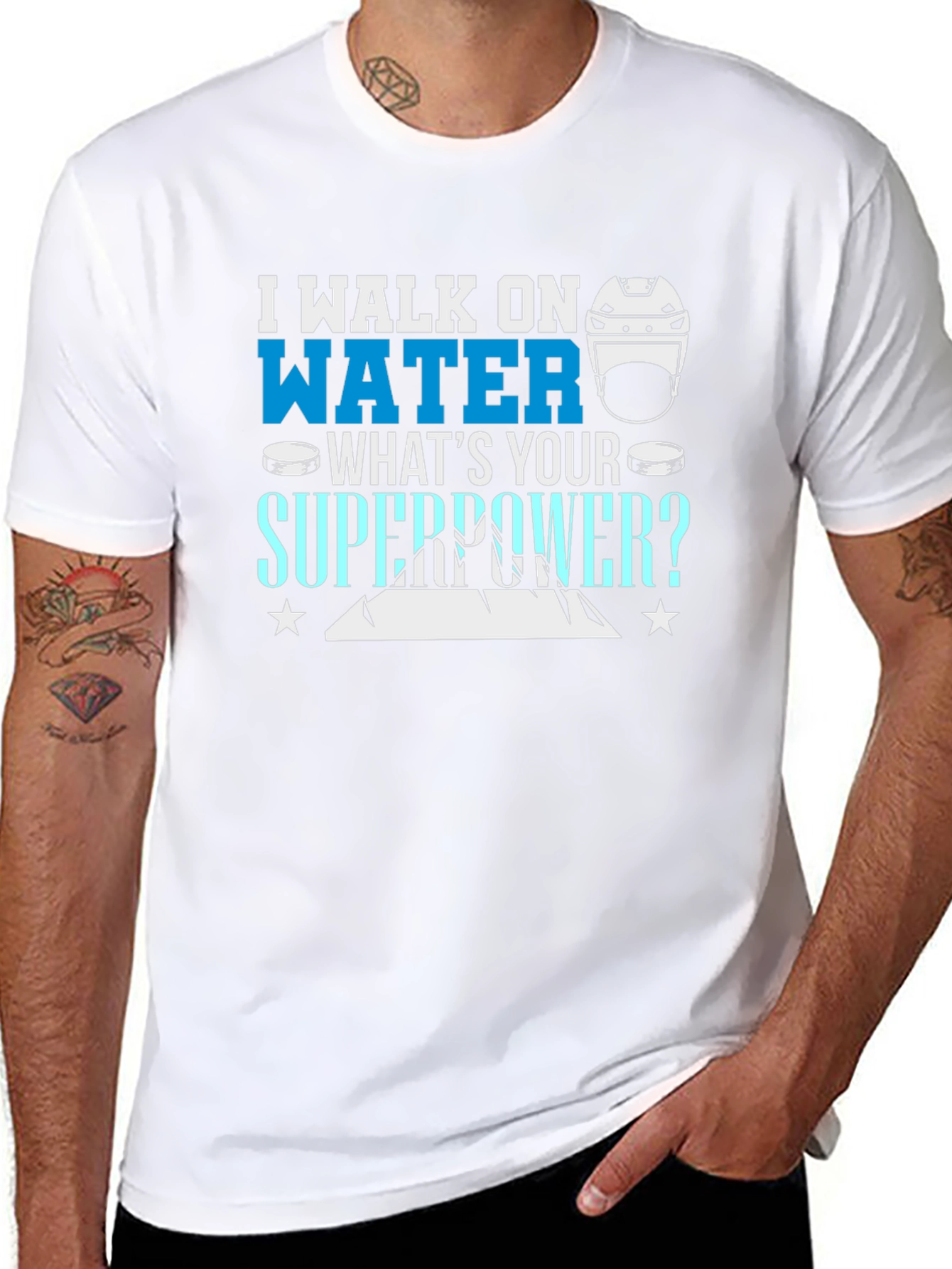 I Walk On Water T-Shirt - Hockey Superpower Tee