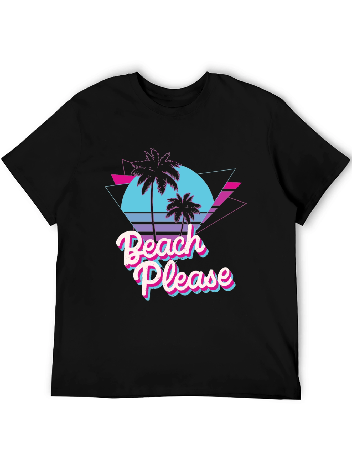 Beach Please Retro Graphic T-Shirt