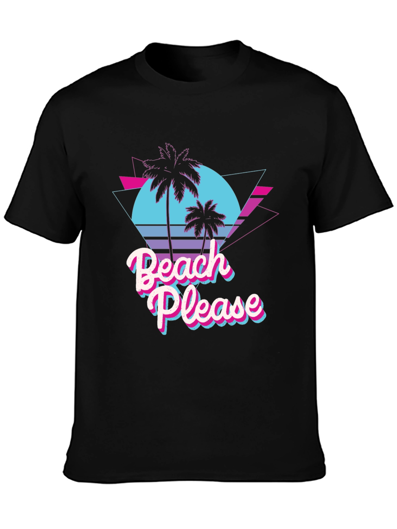 Beach Please Retro Graphic T-Shirt