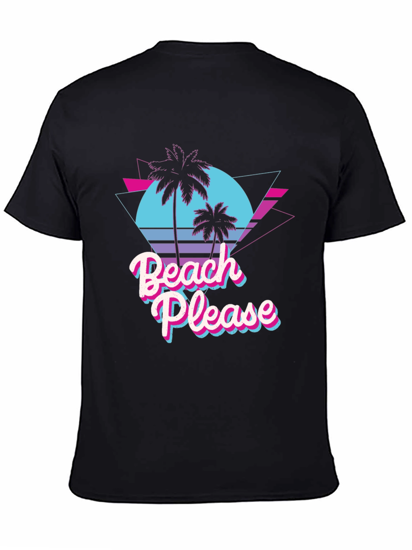 Beach Please Retro Graphic T-Shirt