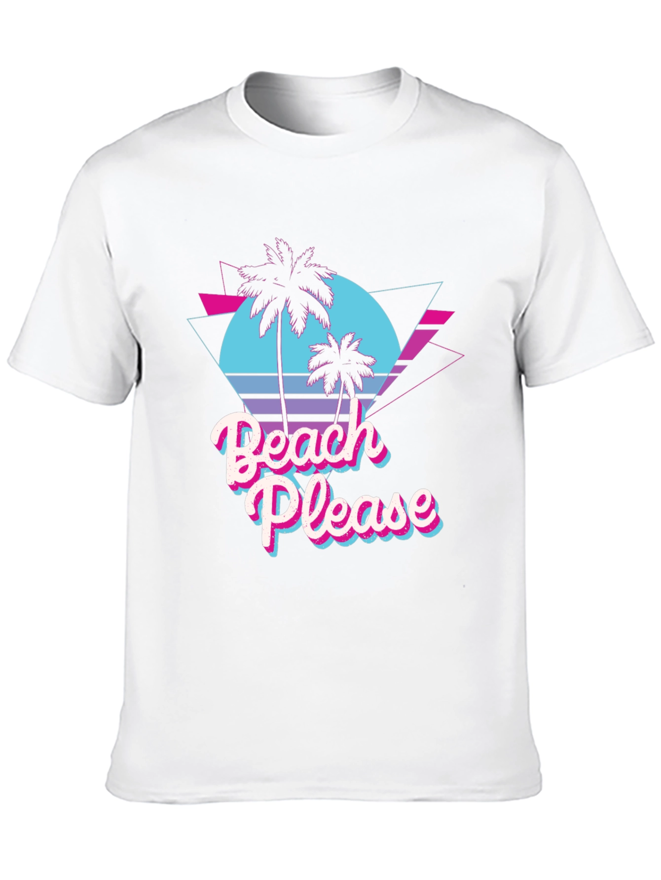 Beach Please Retro Graphic T-Shirt