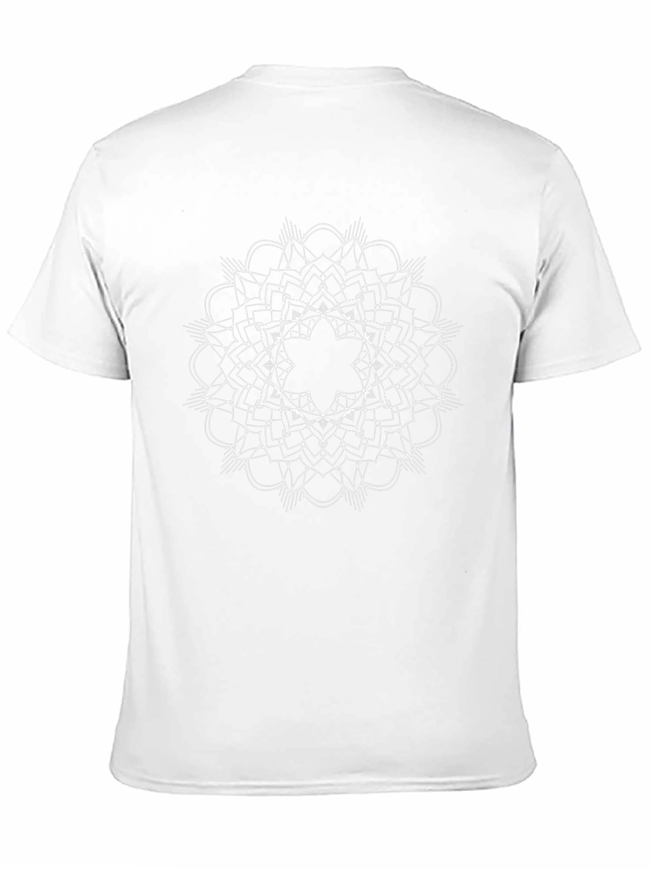 Geometric Mandala Graphic Tee - Modern Unisex T-Shirt