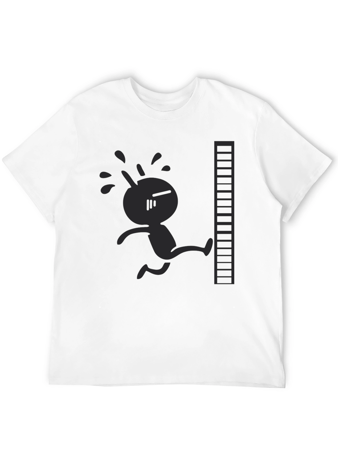 Retro Game Character Black T-Shirt