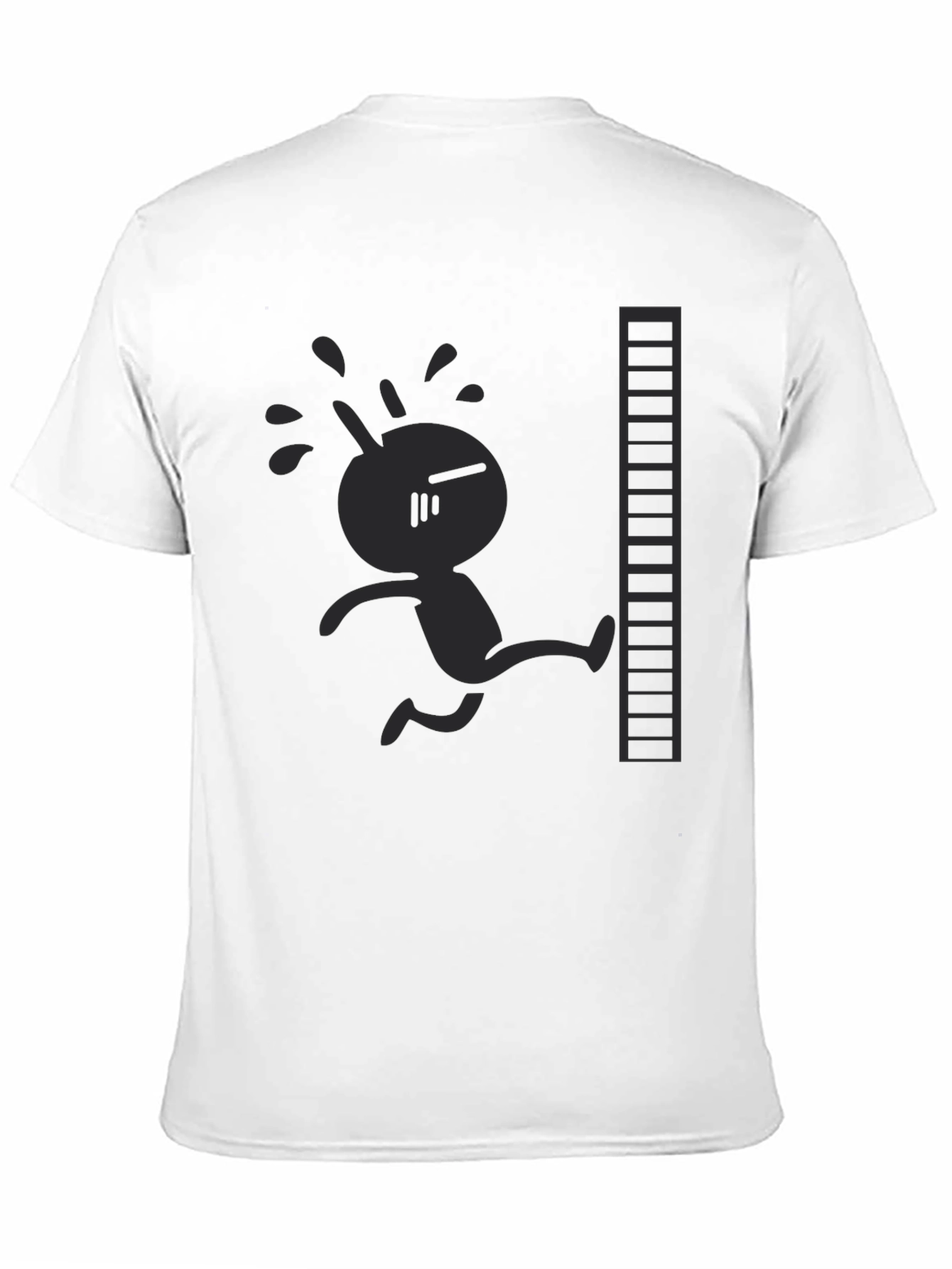 Retro Game Character Black T-Shirt