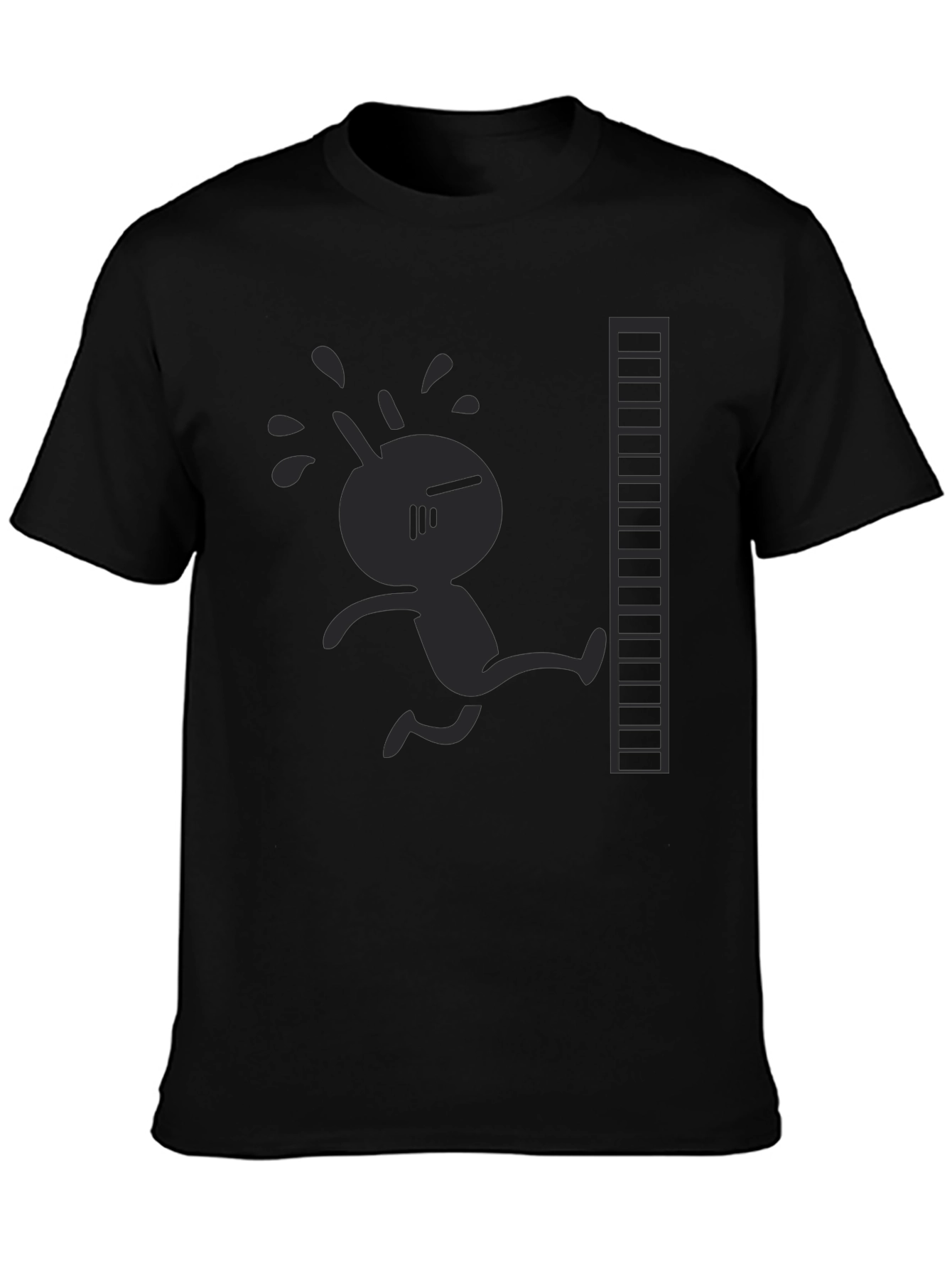 Retro Game Character Black T-Shirt