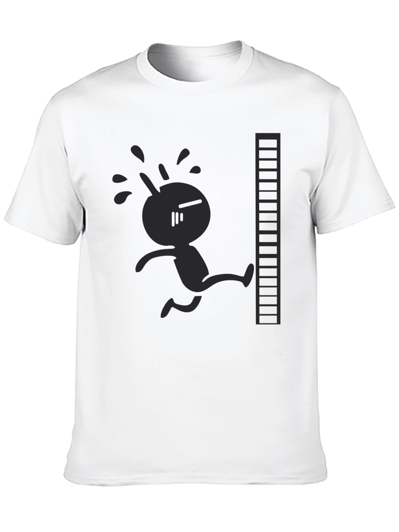 Retro Game Character Black T-Shirt