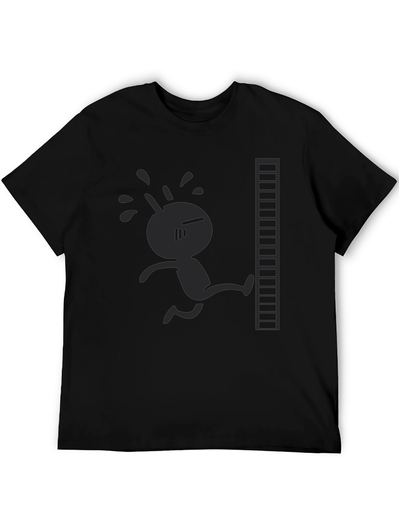 Retro Game Character Black T-Shirt