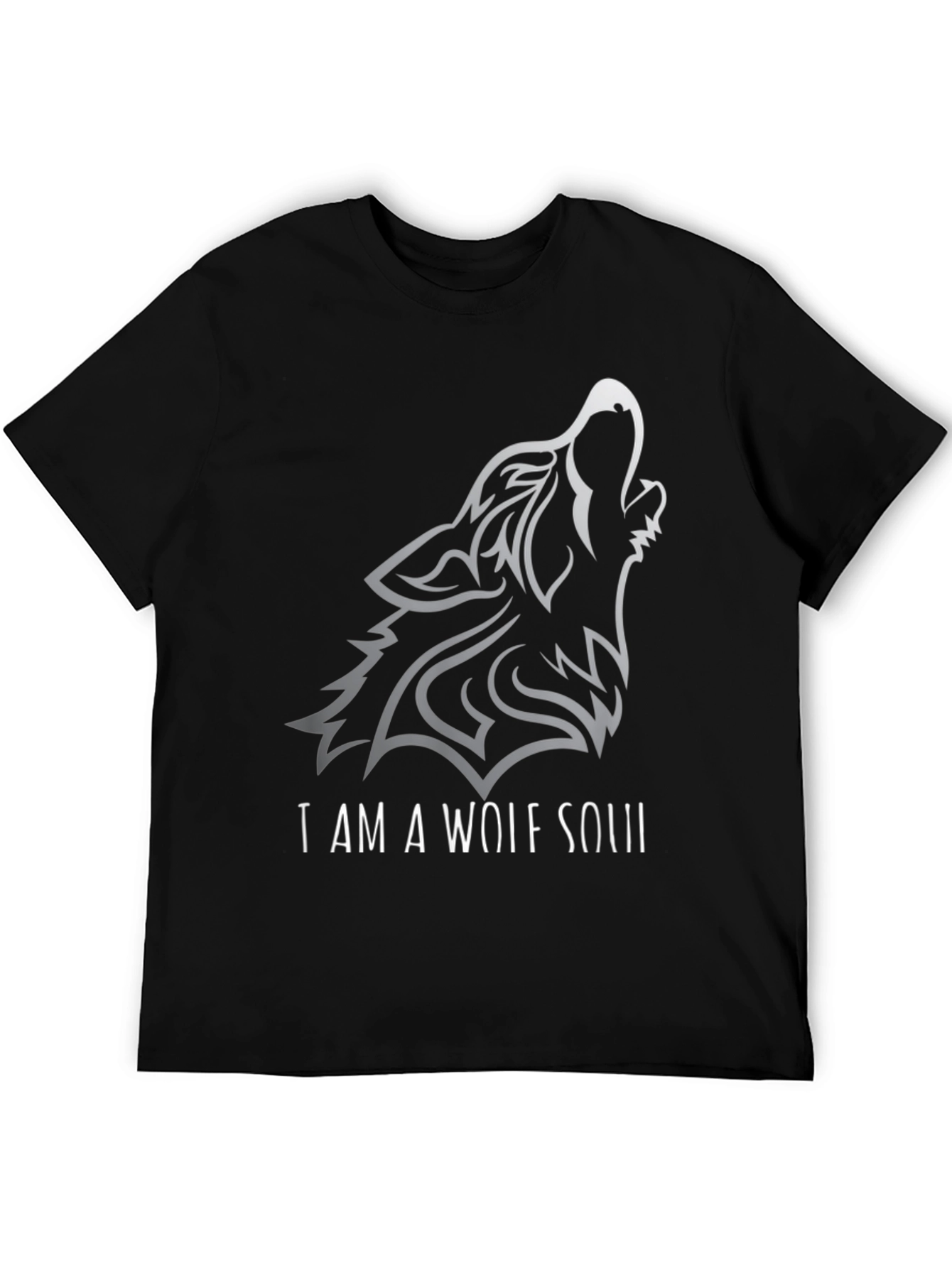 Wolf Soul Graphic Tee - Mens Black T-Shirt