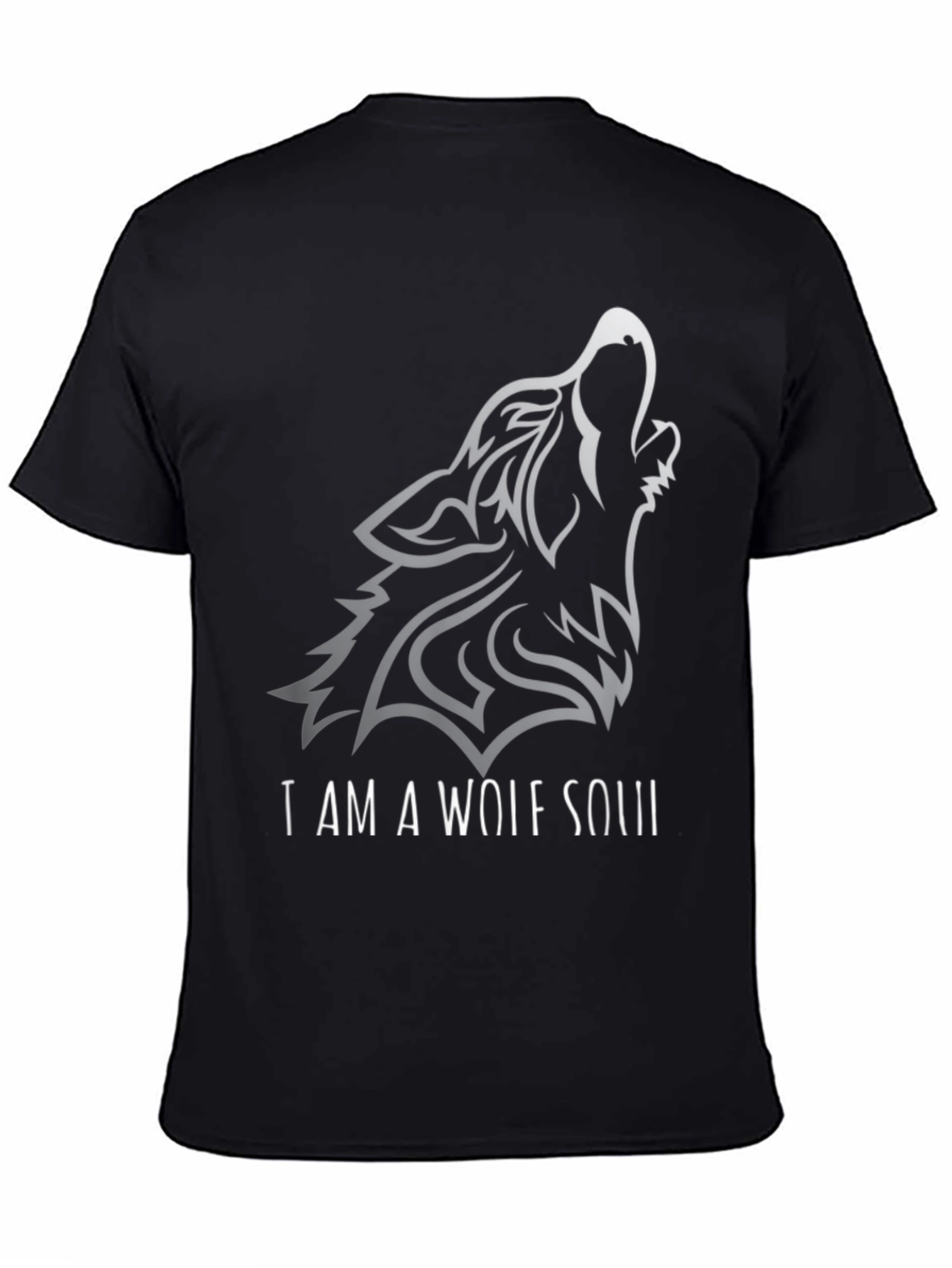 Wolf Soul Graphic Tee - Mens Black T-Shirt