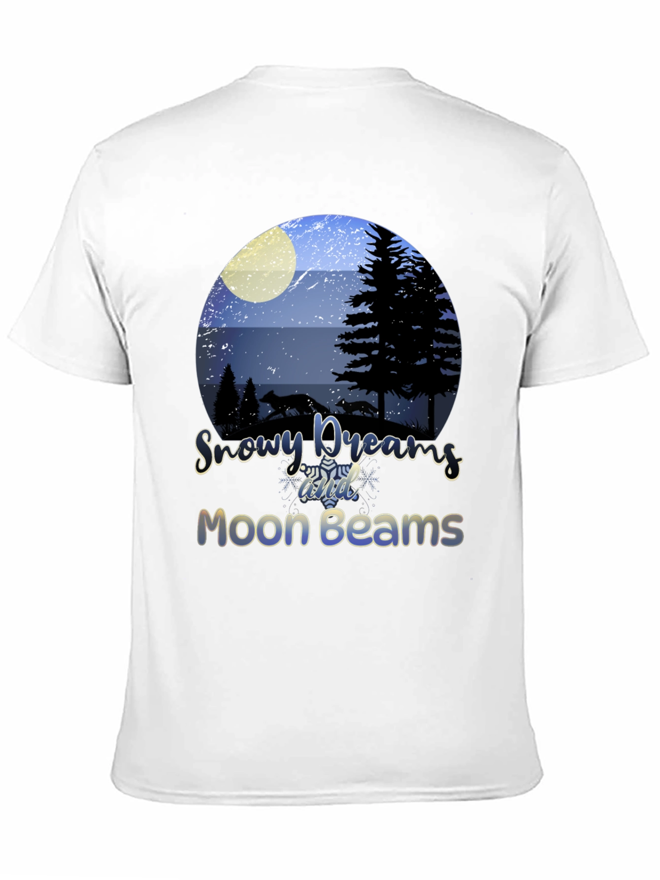Snowy Dreams Moon Beams Graphic Tee