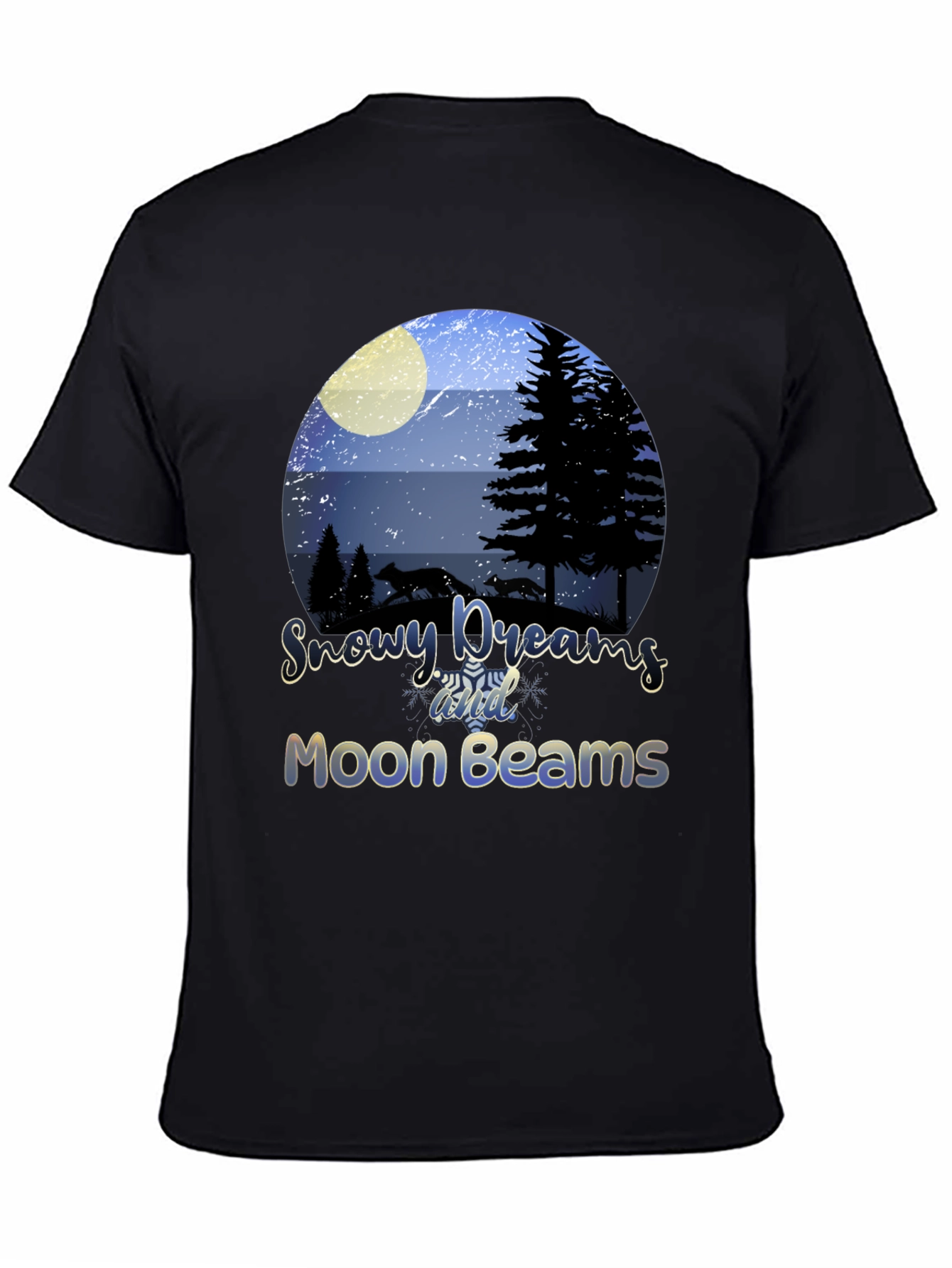 Snowy Dreams Moon Beams Graphic Tee