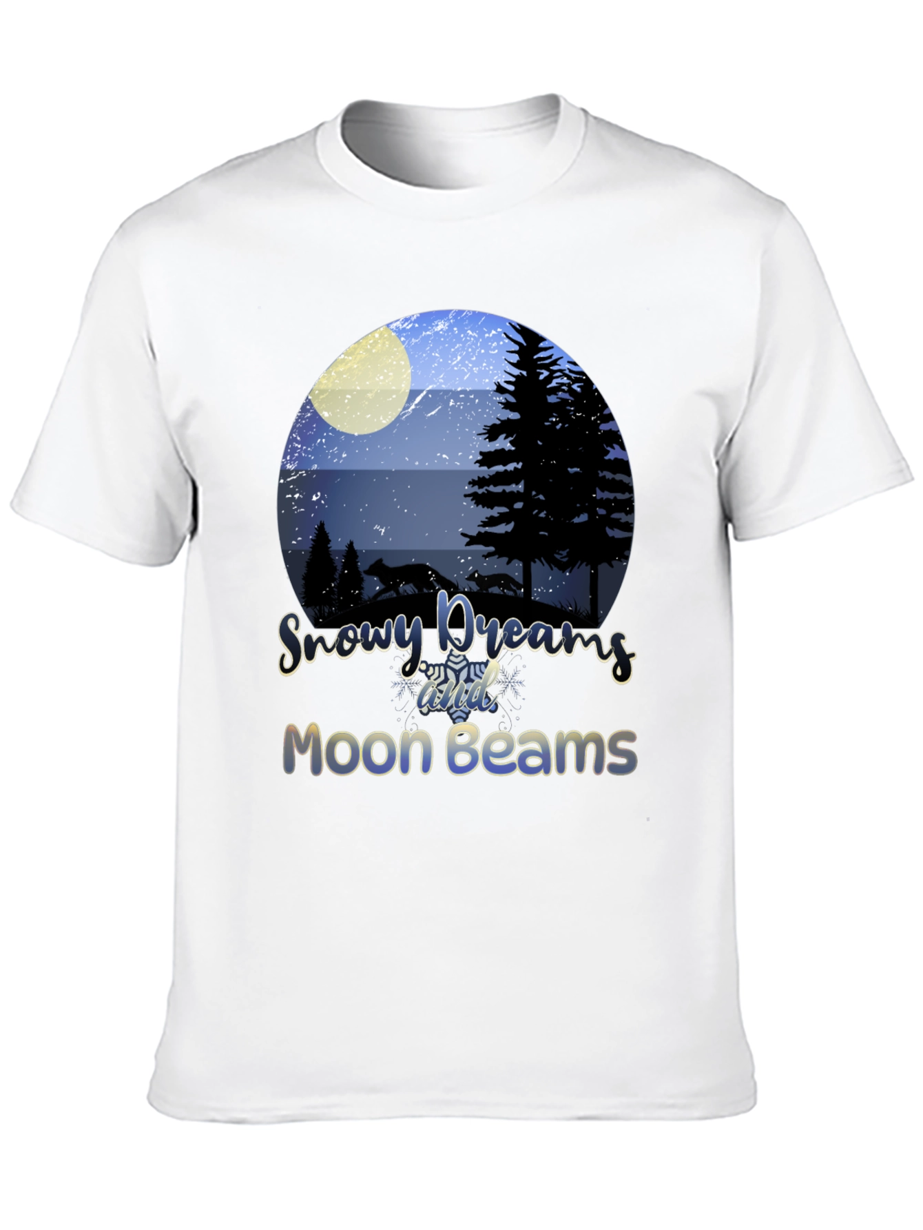 Snowy Dreams Moon Beams Graphic Tee