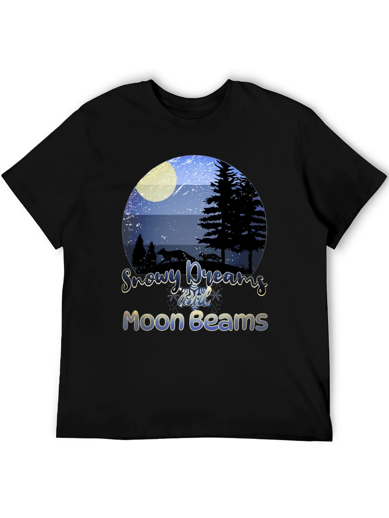 Snowy Dreams Moon Beams Graphic Tee