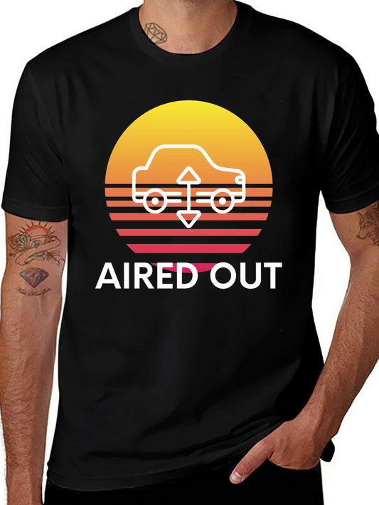 Aired Out Car Graphic Tee - Sunset Style