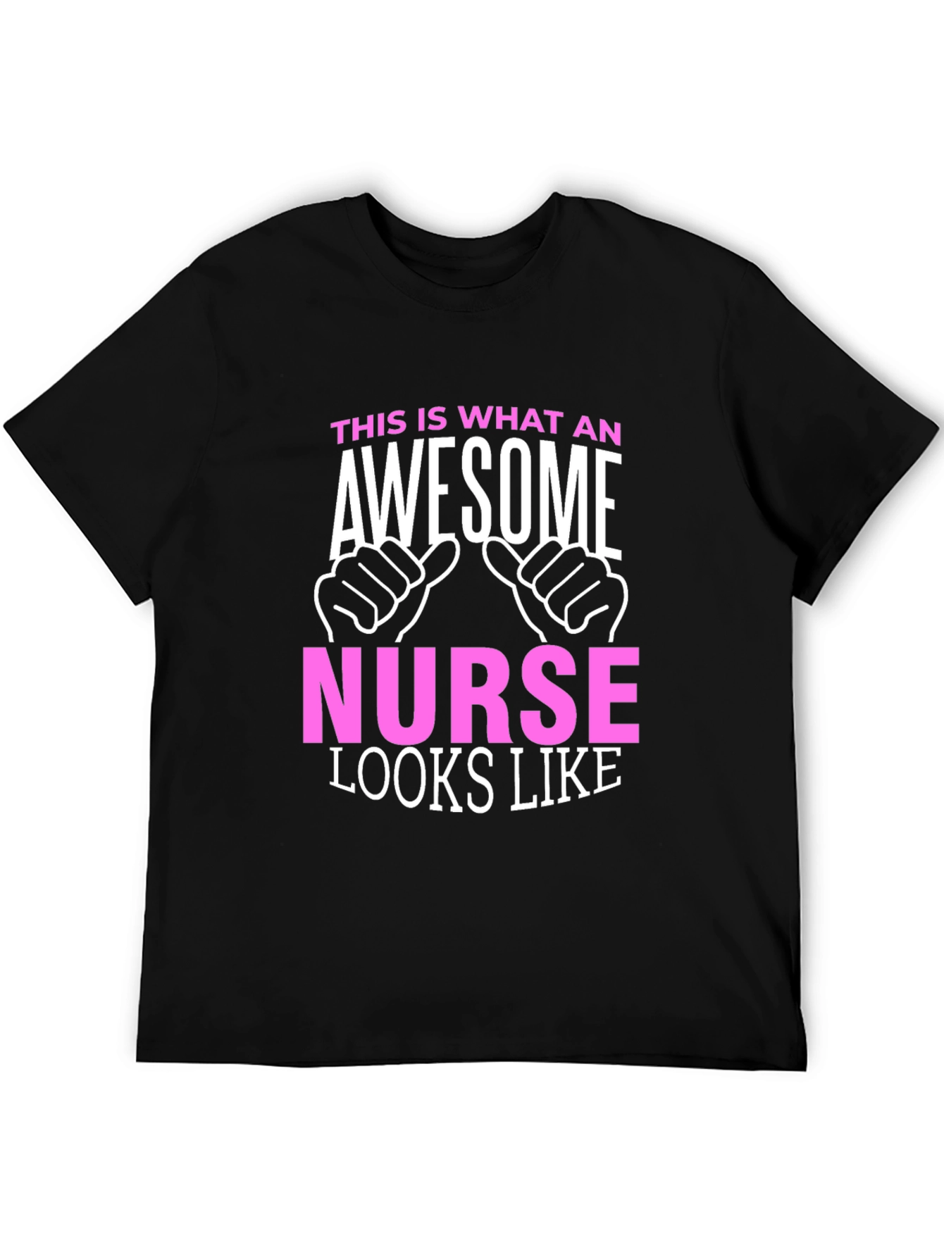 Awesome Nurse Graphic T-Shirt - Black