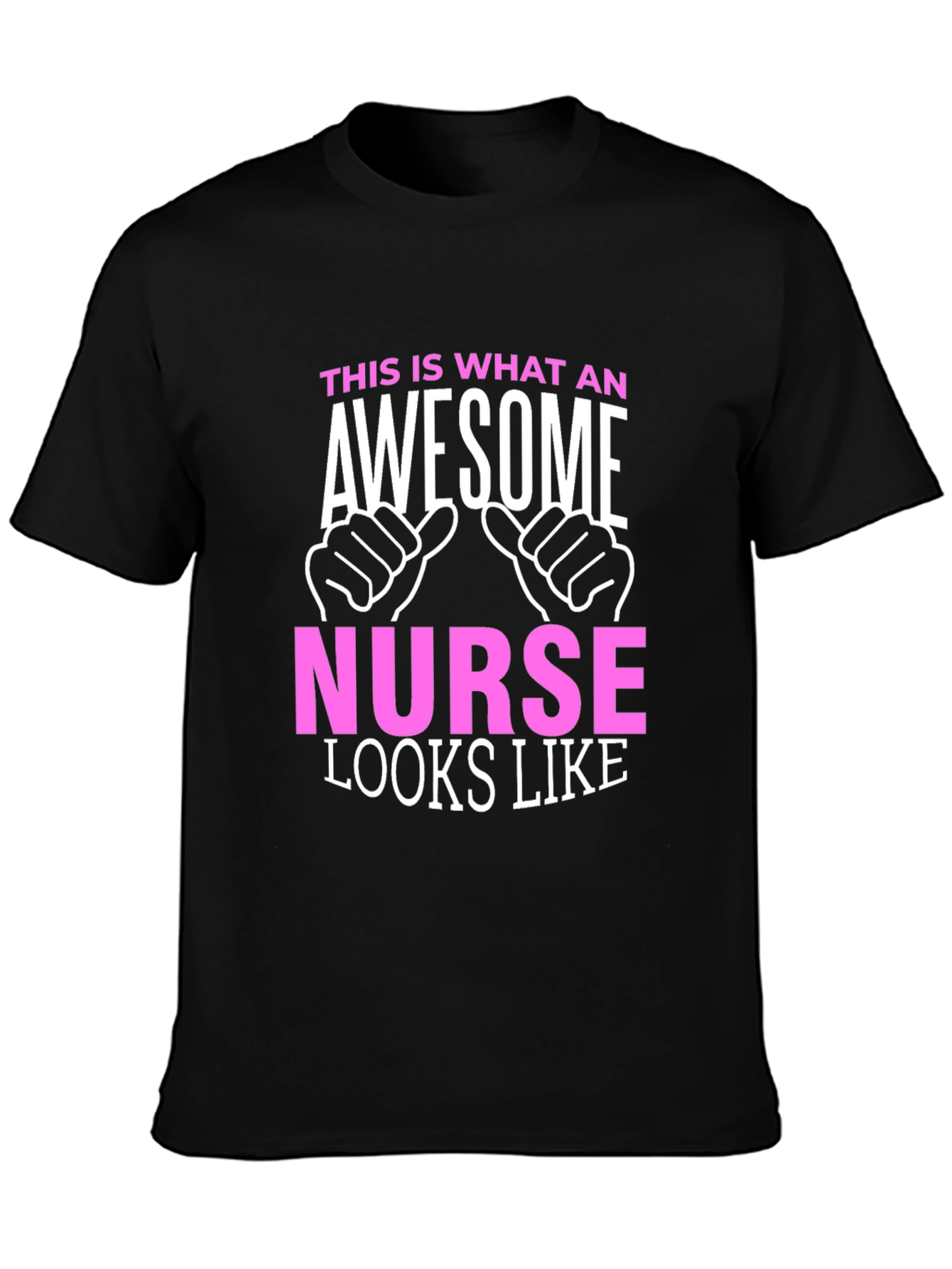 Awesome Nurse Graphic T-Shirt - Black