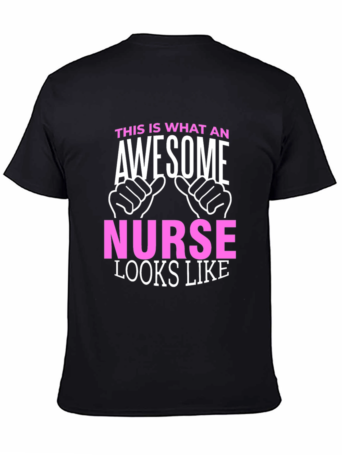 Awesome Nurse Graphic T-Shirt - Black