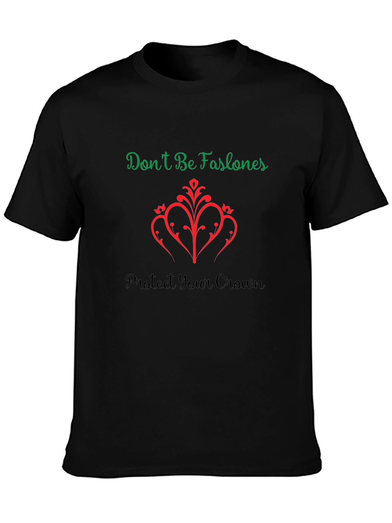 Protect Your Crown Black T-Shirt