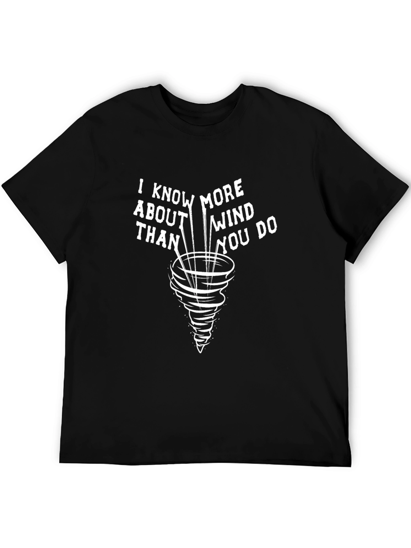 Funny Wind Expert Black T-Shirt