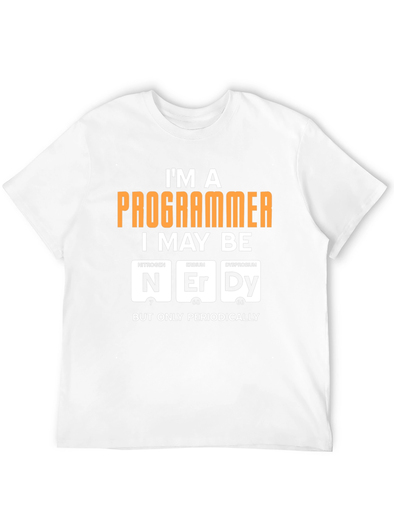 Nerdy Programmer T-Shirt - Periodic Table Humor
