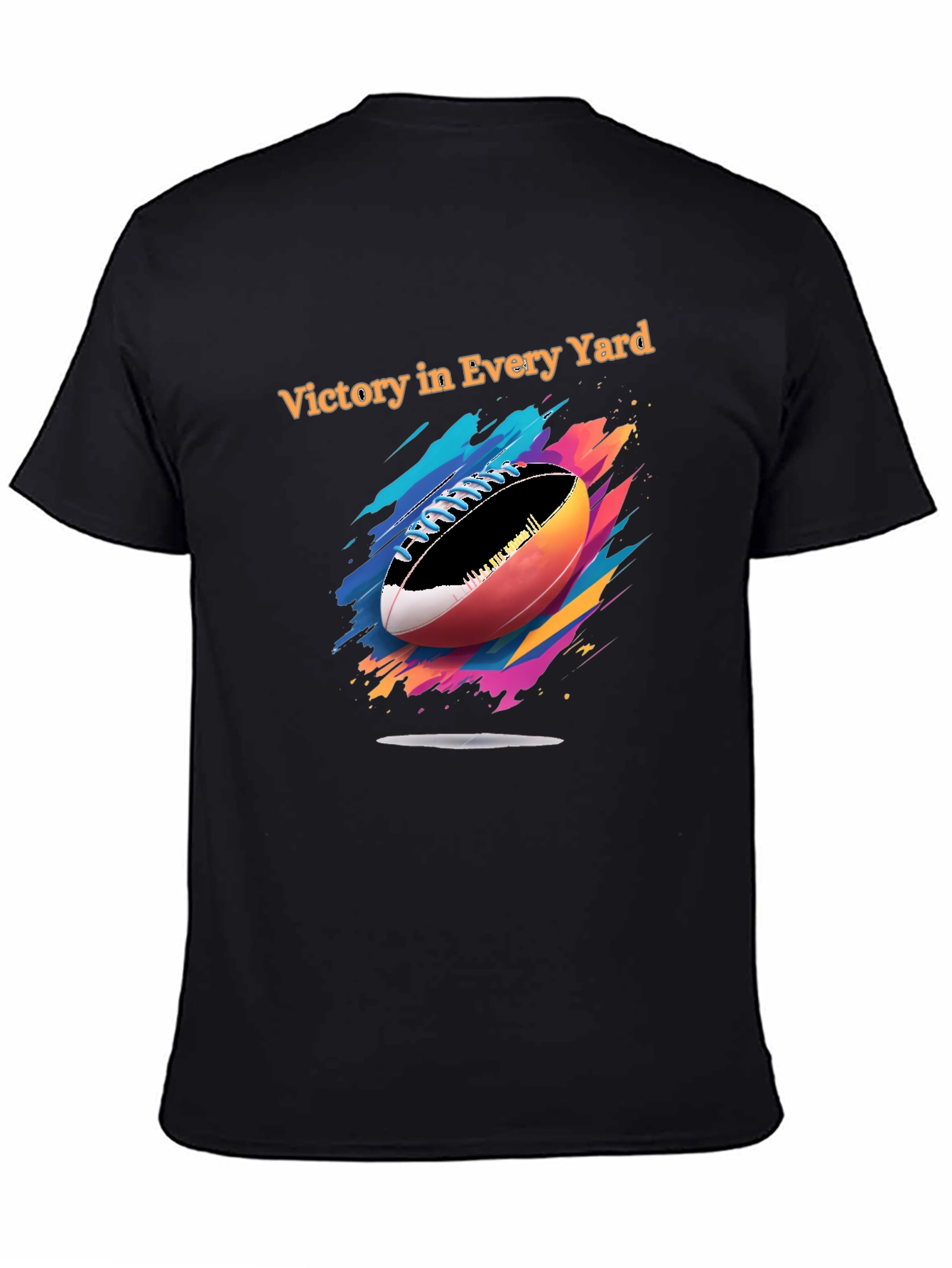 Victory in Every Yard Football Graphic Tee