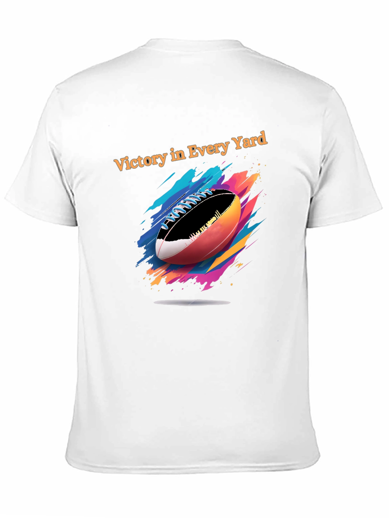 Victory in Every Yard Football Graphic Tee