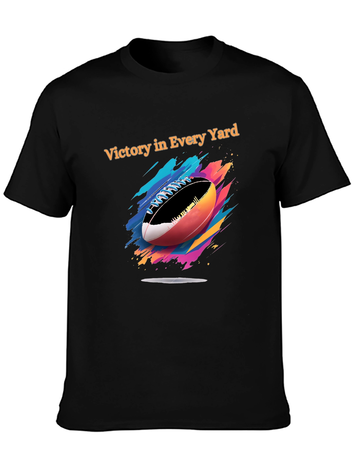 Victory in Every Yard Football Graphic Tee