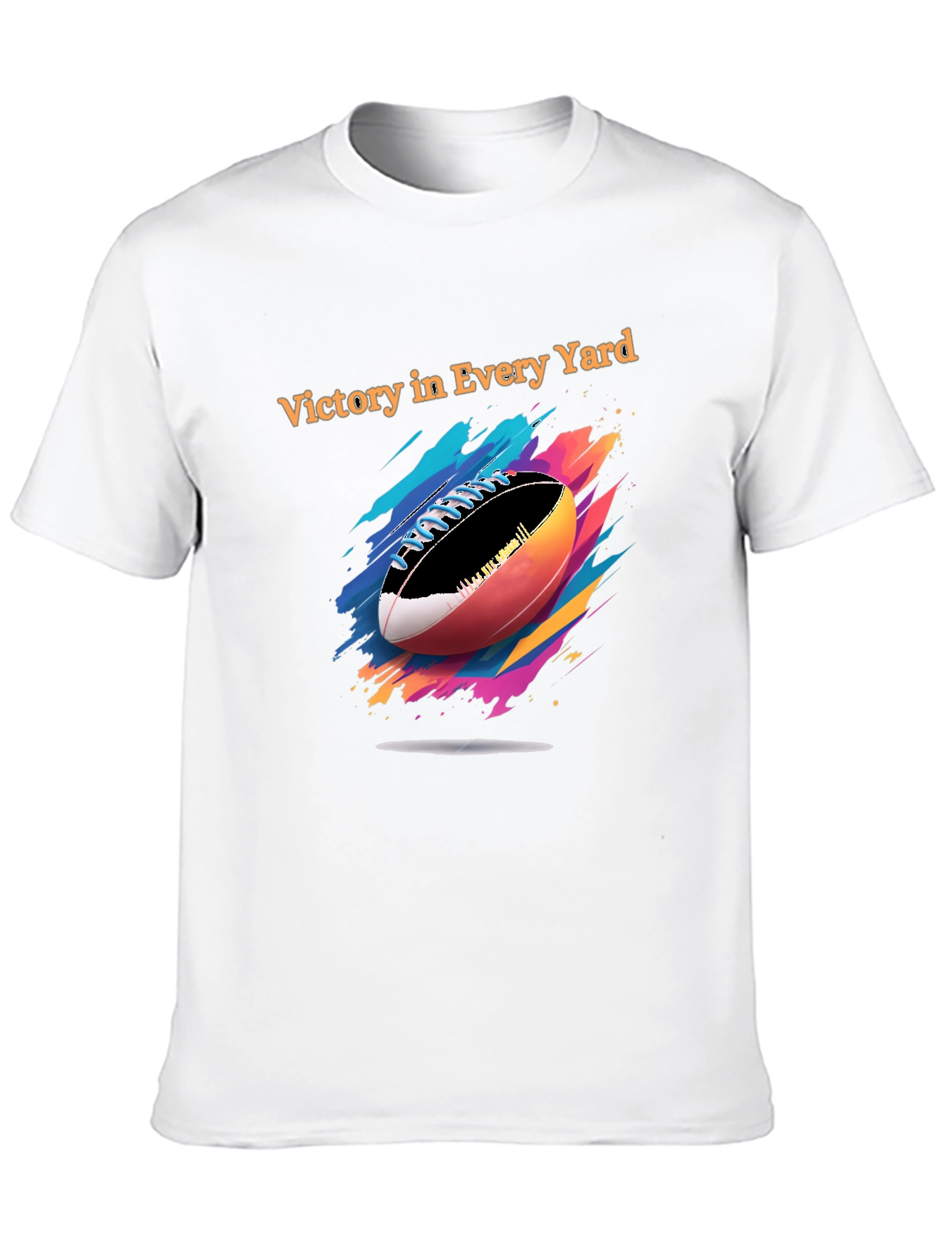 Victory in Every Yard Football Graphic Tee