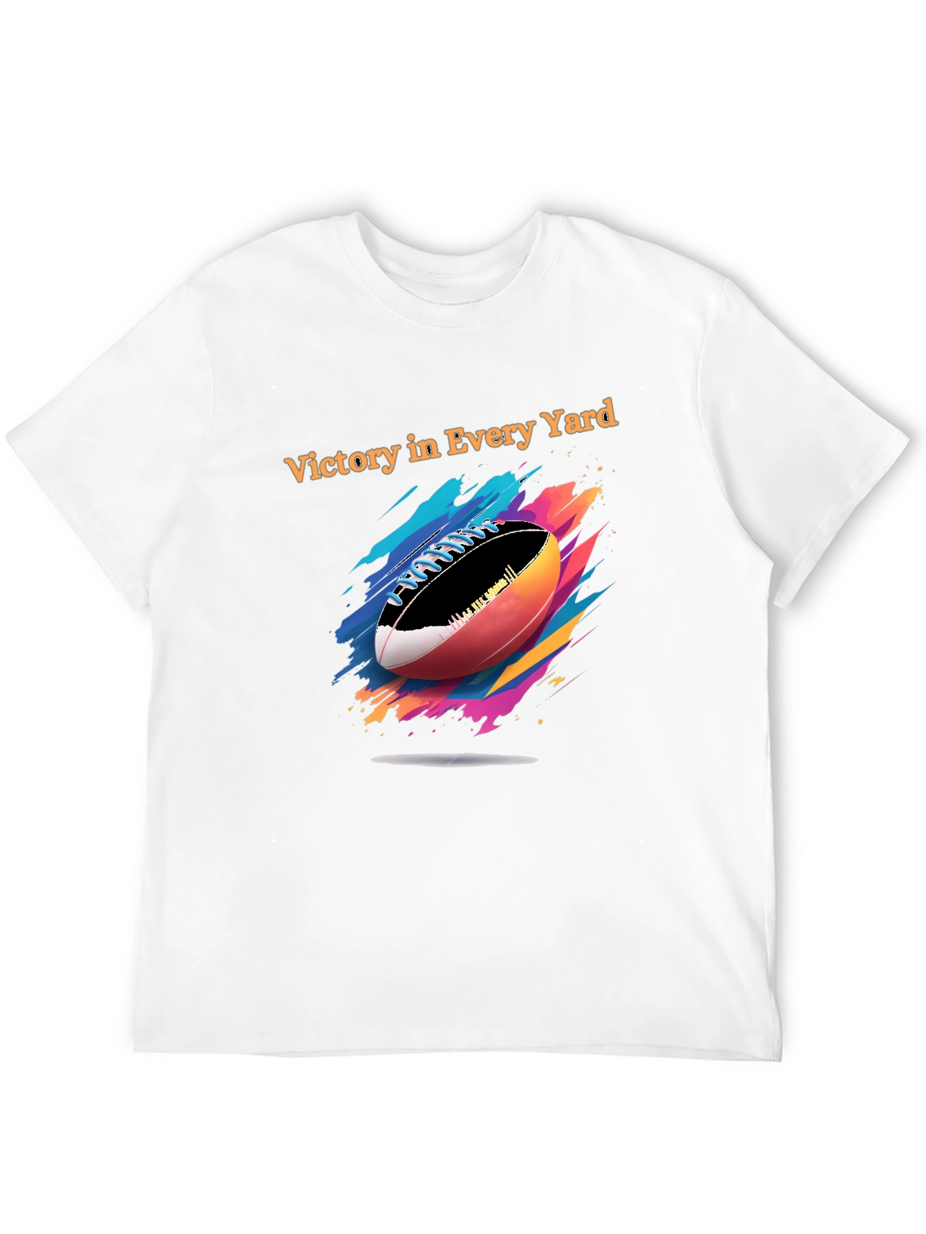 Victory in Every Yard Football Graphic Tee