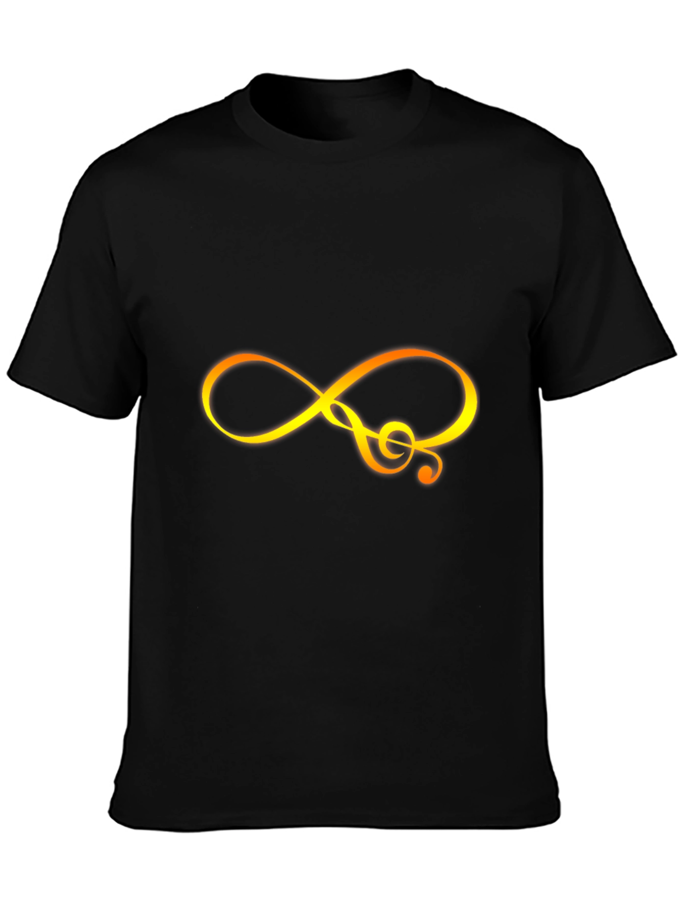 Infinity Music Symbol Graphic Tee - Black