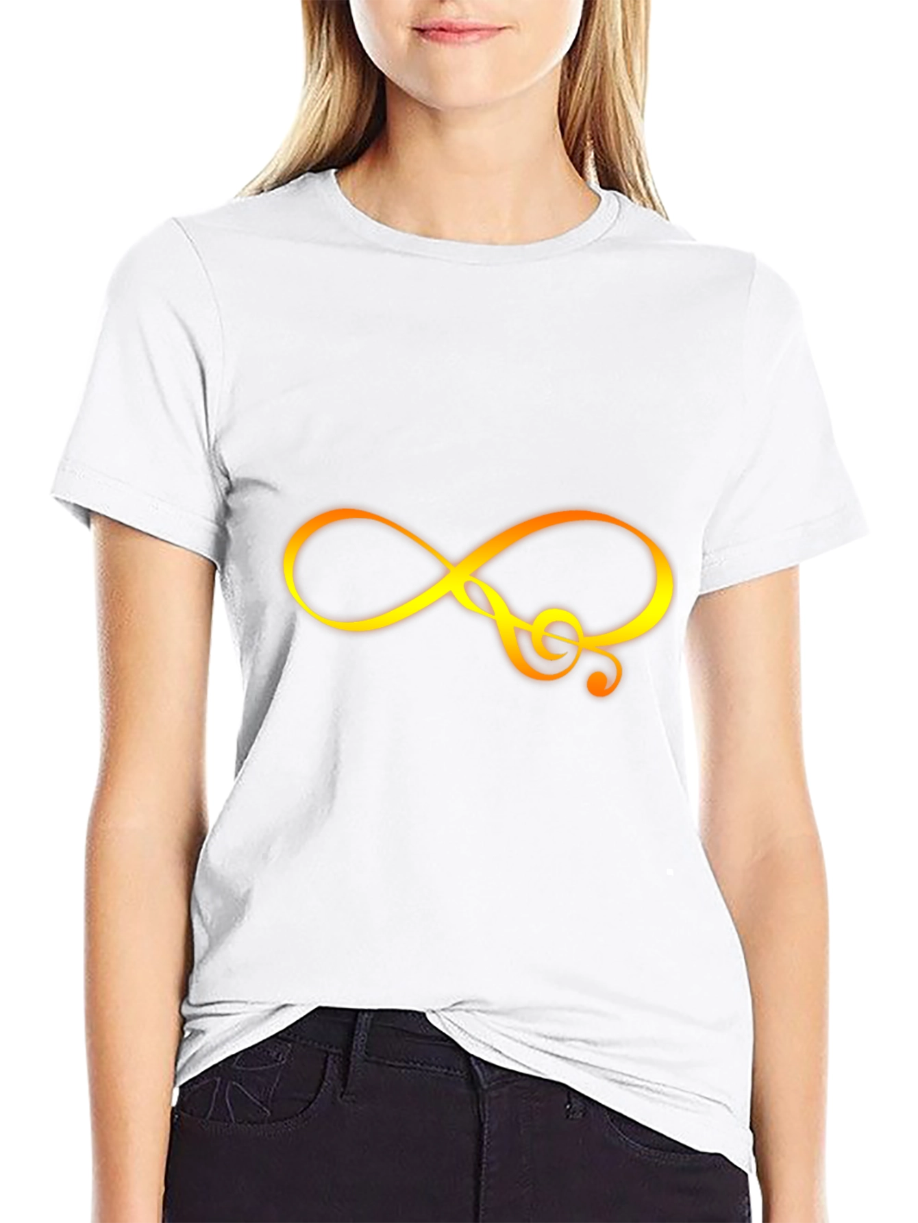 Infinity Music Symbol Graphic Tee - Black