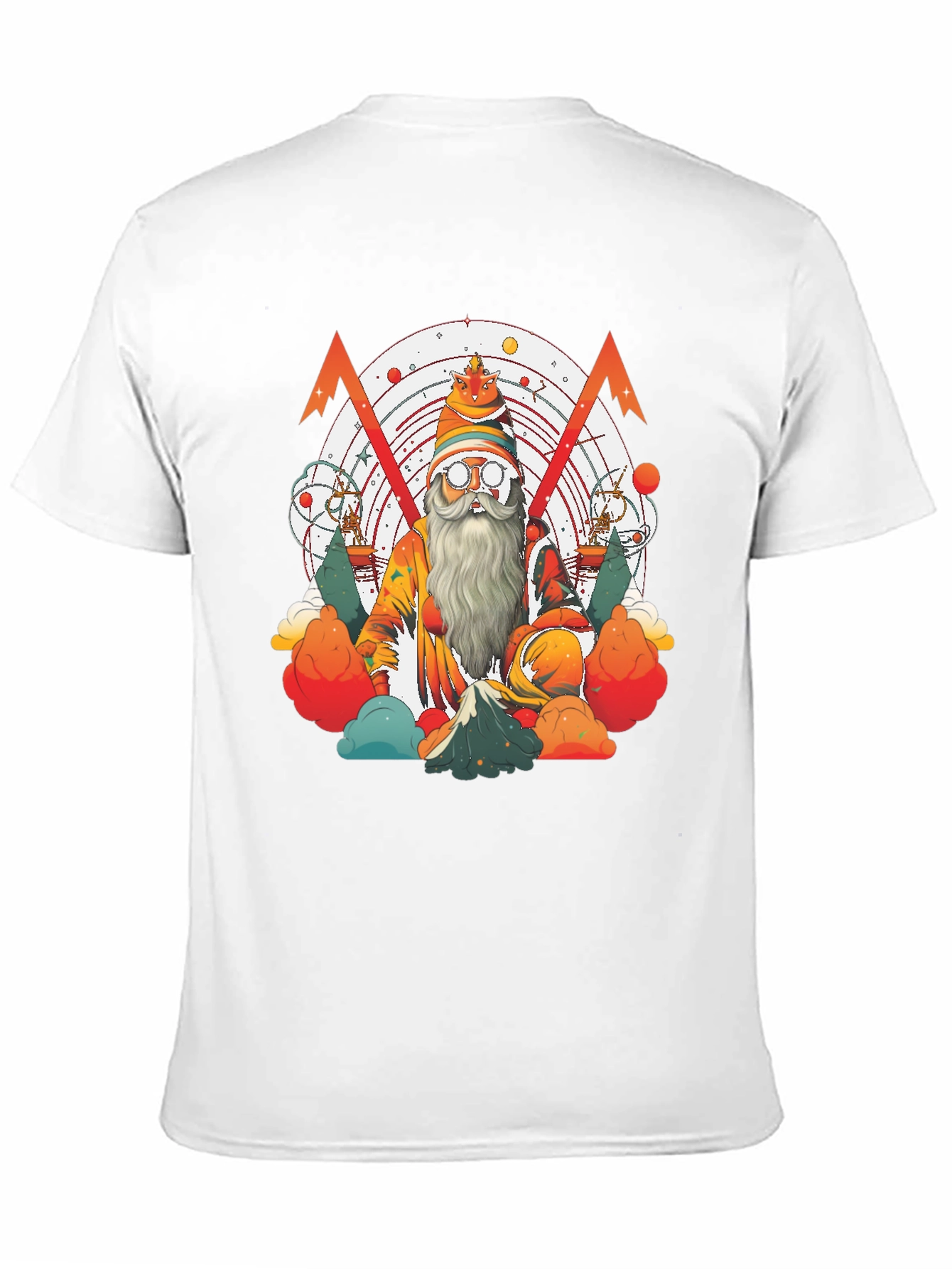 Whimsical Wizard Graphic Tee - Unique Design