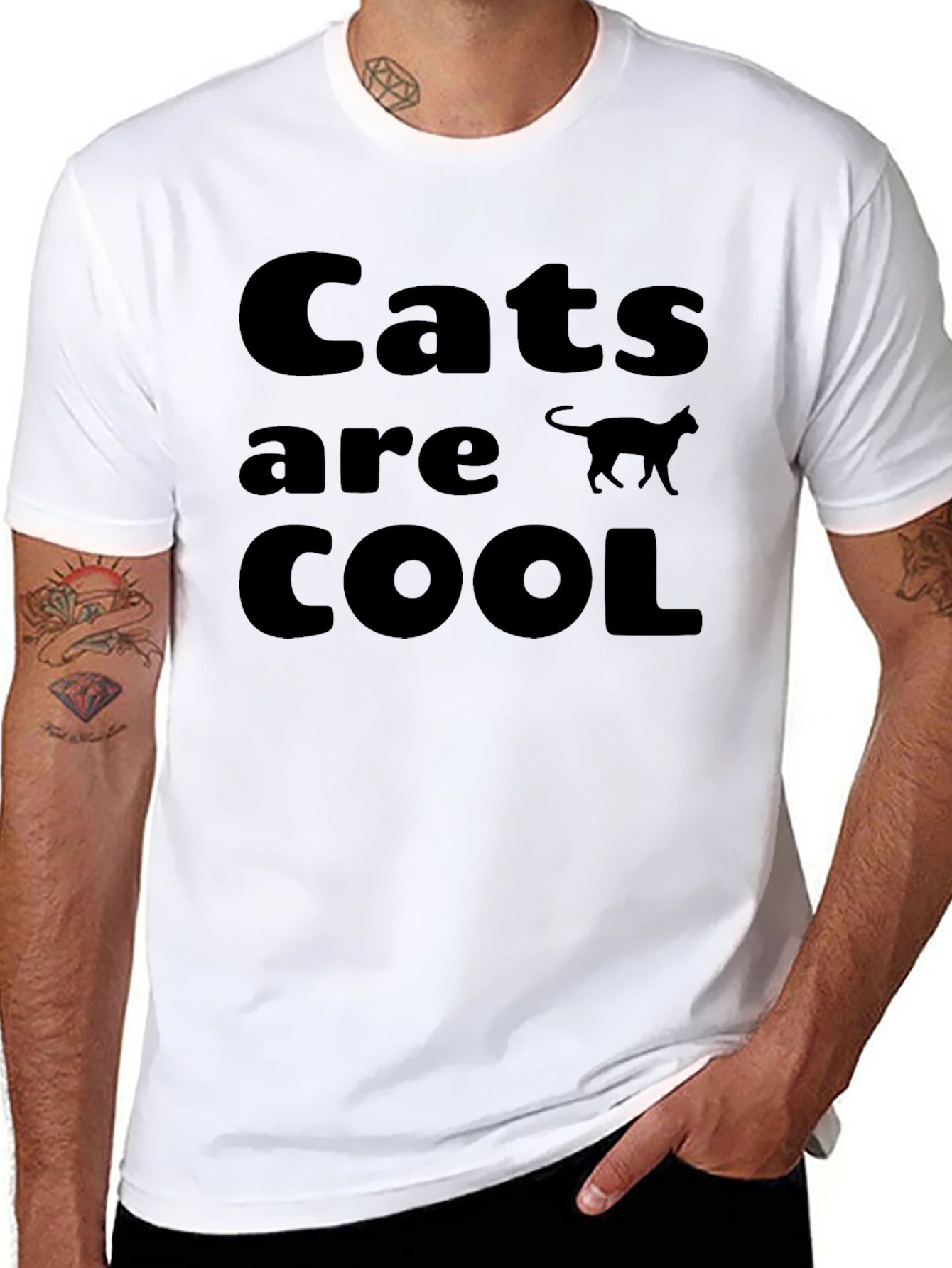 Cool Cats Graphic T-Shirt - Unisex Crew Neck Tee