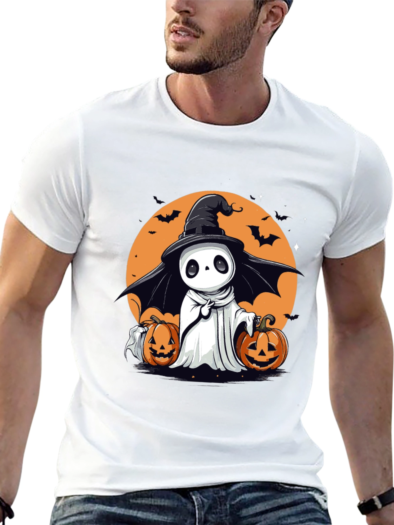 Halloween Ghost Graphic Tee