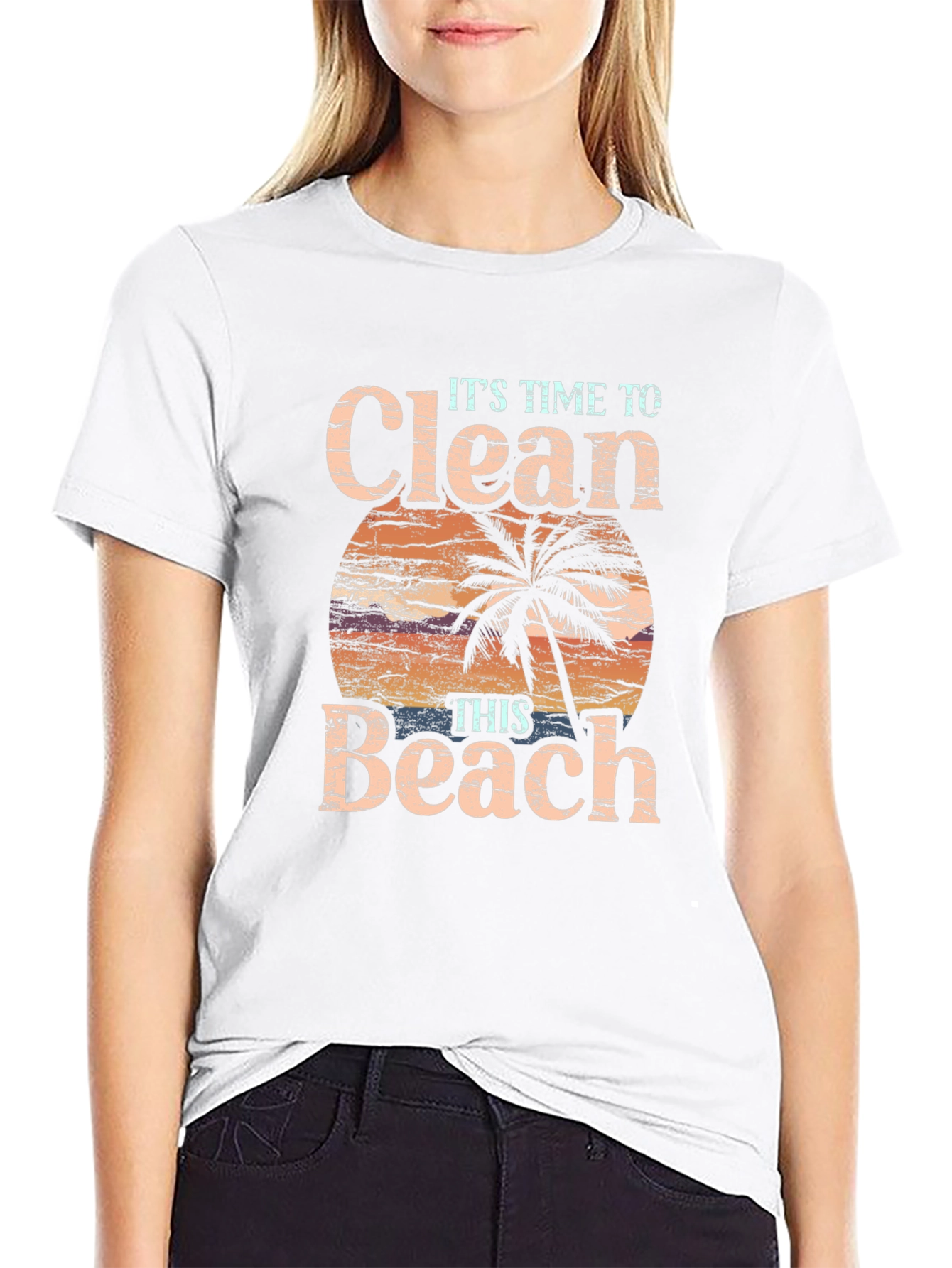 Clean Beach T-Shirt - Time to Act