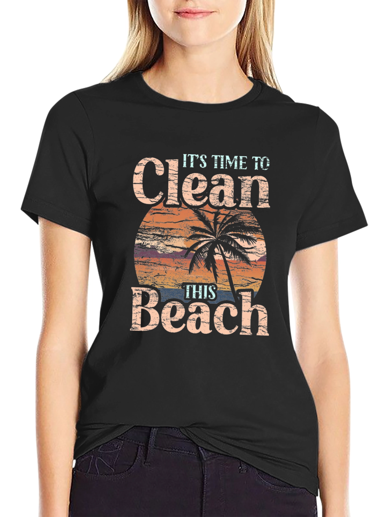 Clean Beach T-Shirt - Time to Act