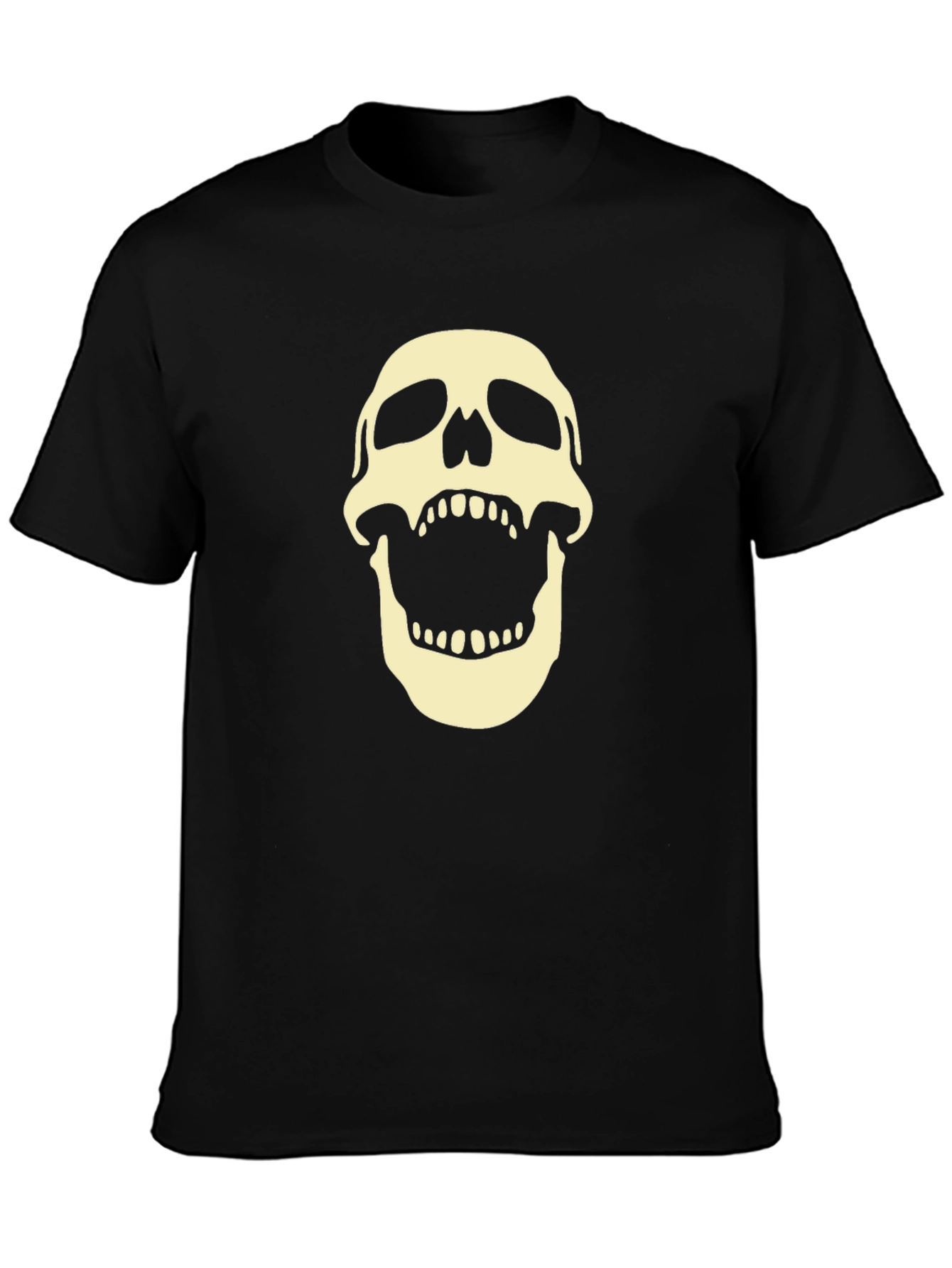 Skull Graphic Tee - Bold Black T-Shirt