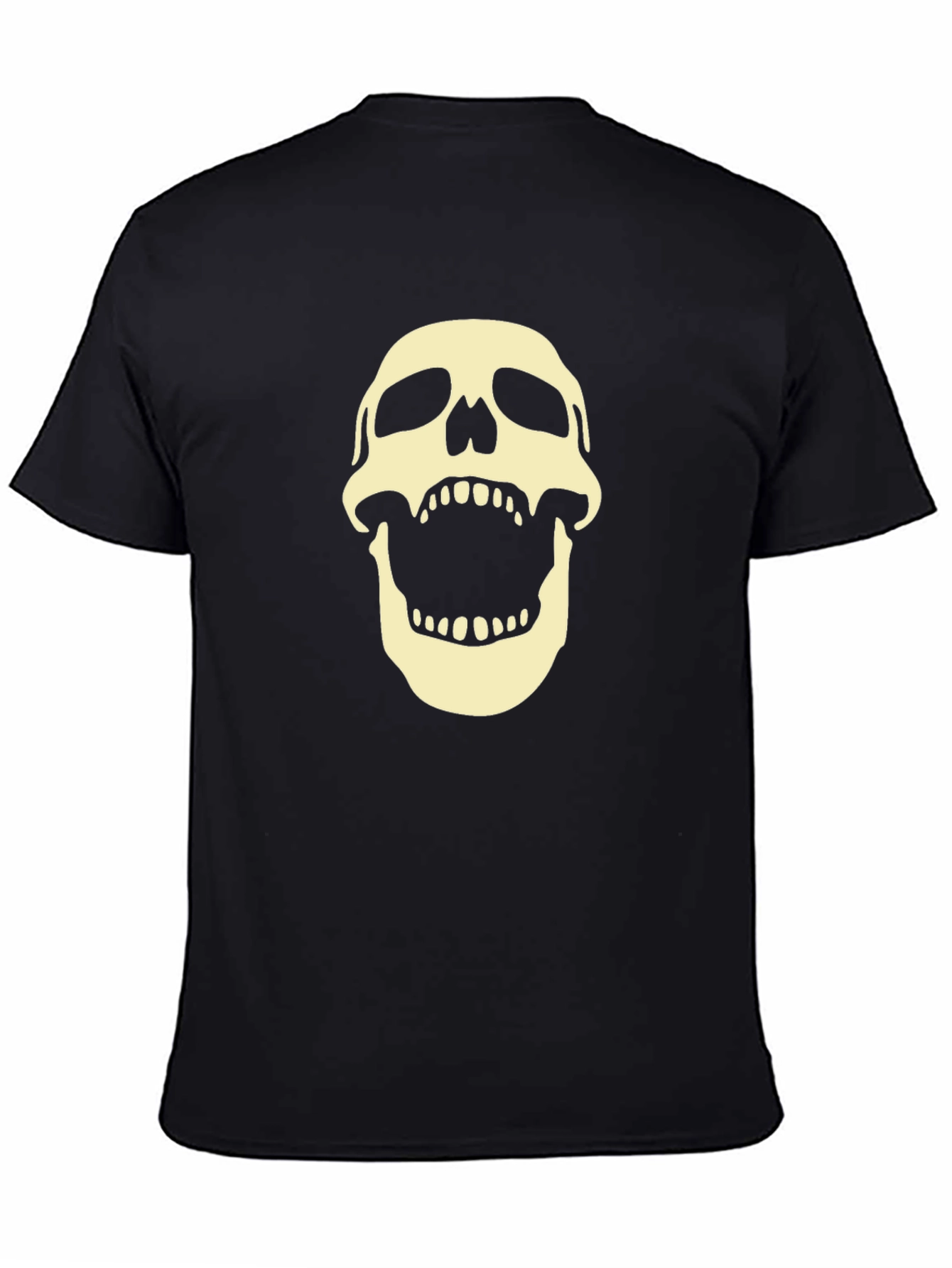 Skull Graphic Tee - Bold Black T-Shirt