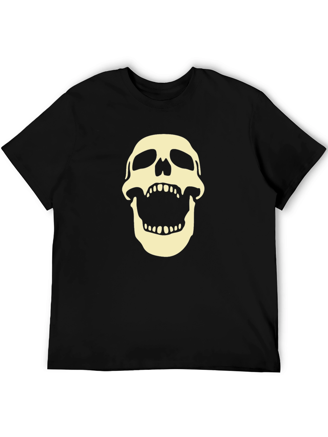 Skull Graphic Tee - Bold Black T-Shirt
