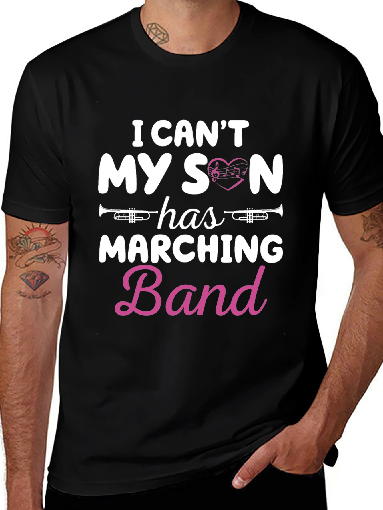 I Cant My Son Has Marching Band T-Shirt