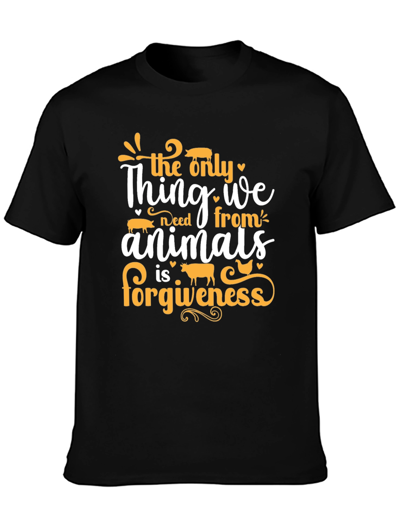 Vegan Animal Forgiveness T-Shirt - Unisex