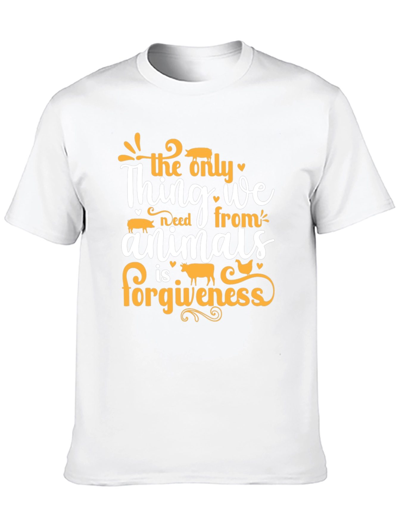 Vegan Animal Forgiveness T-Shirt - Unisex