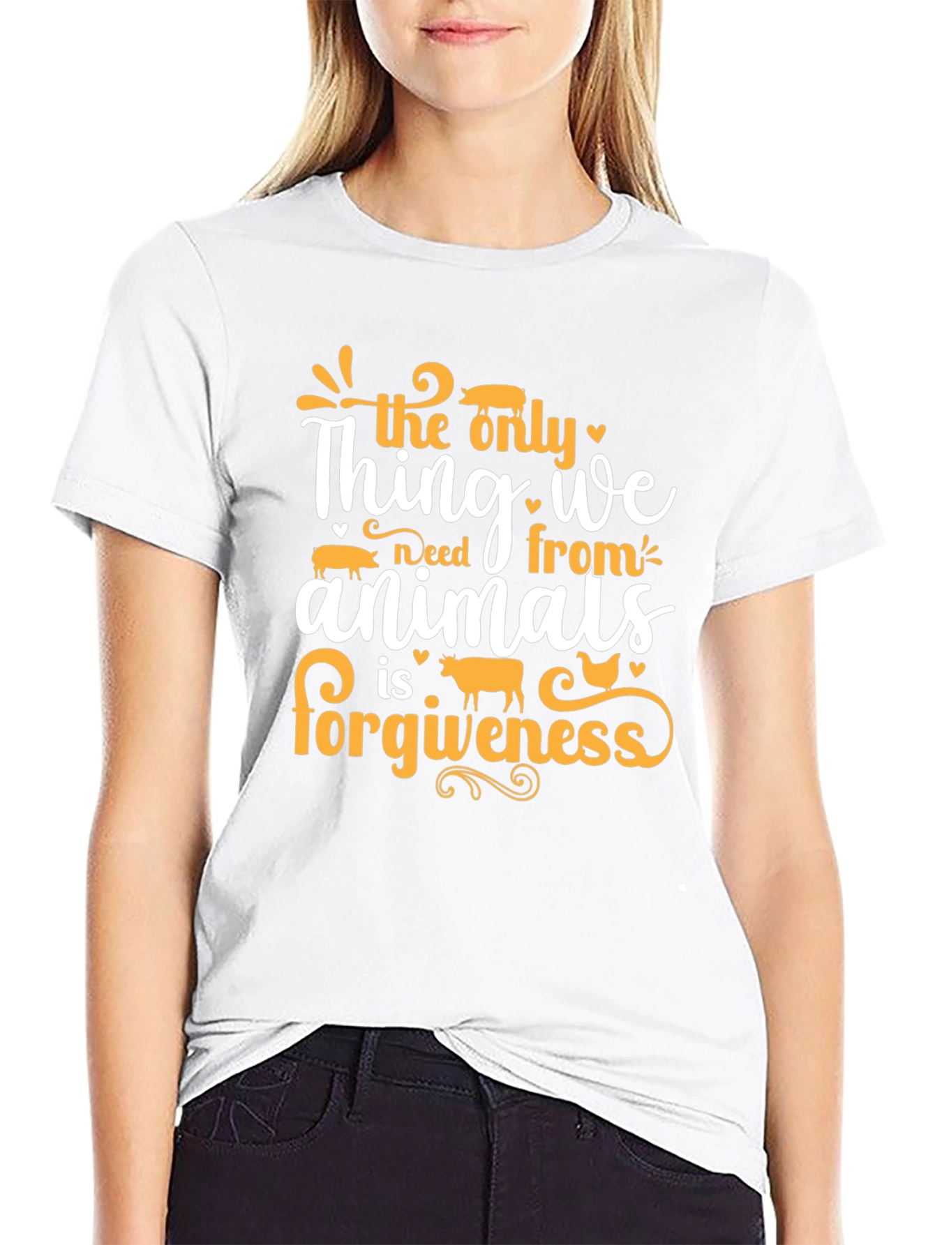 Vegan Animal Forgiveness T-Shirt - Unisex