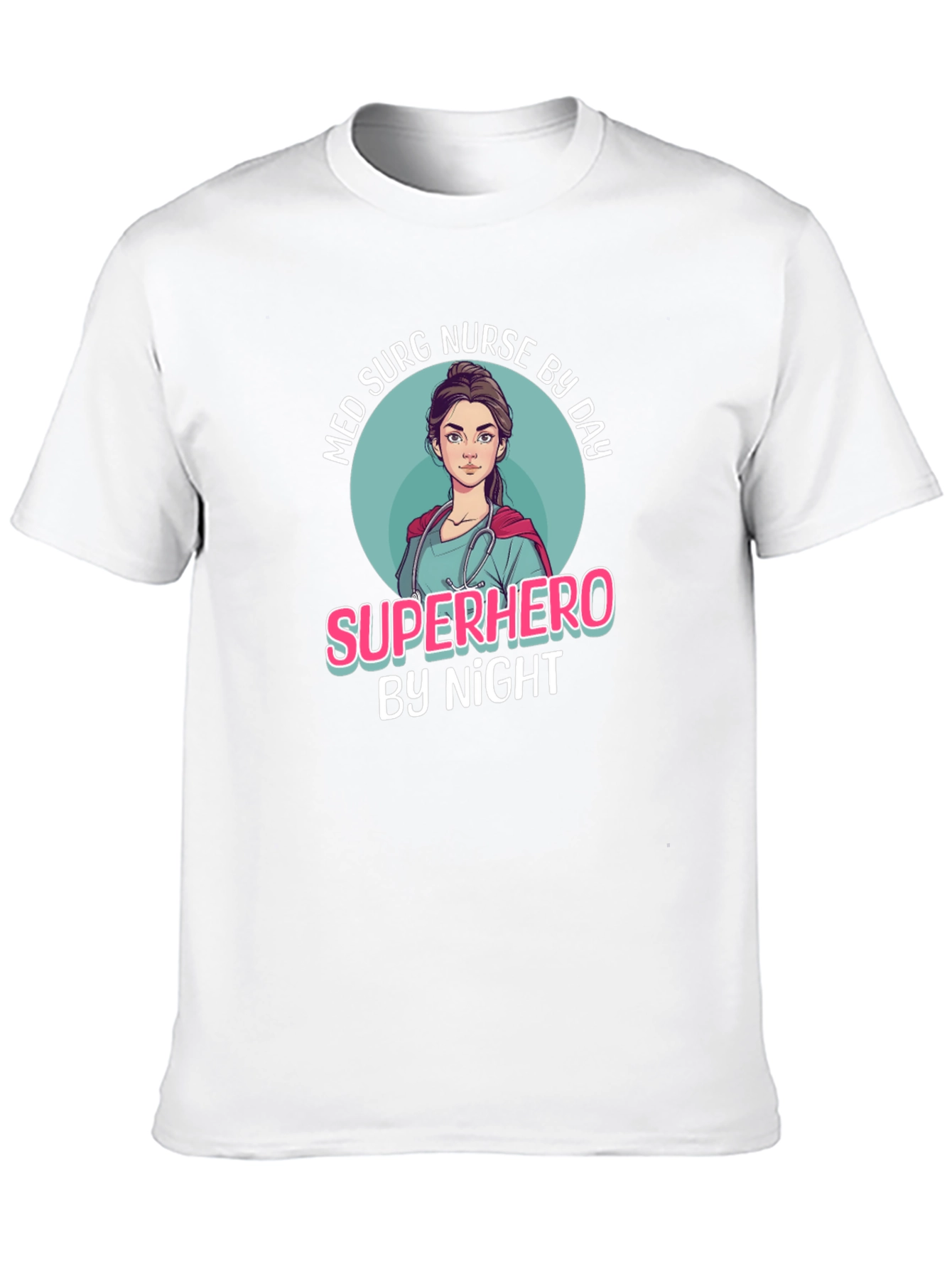 Superhero Nurse Graphic T-Shirt